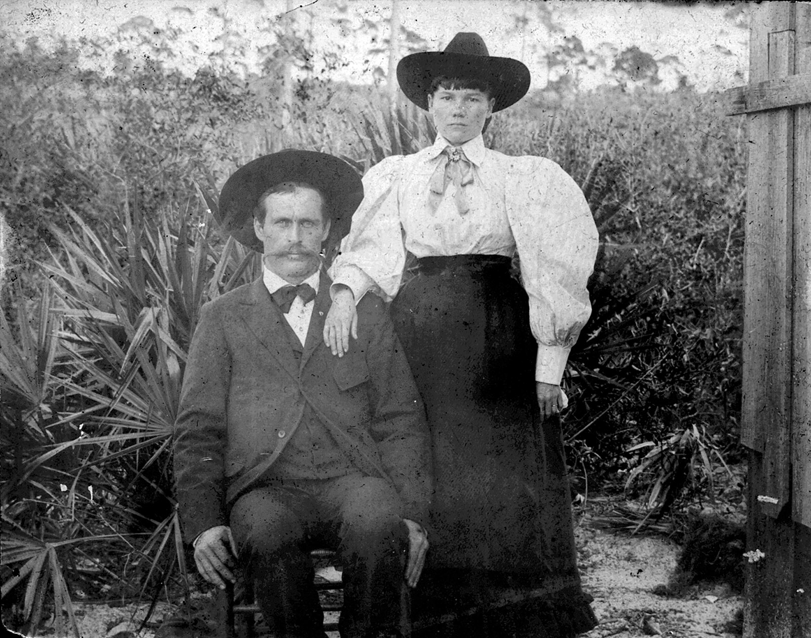 Laura and Almanzo Wilder near Westville, Florida, circa 1891–1892