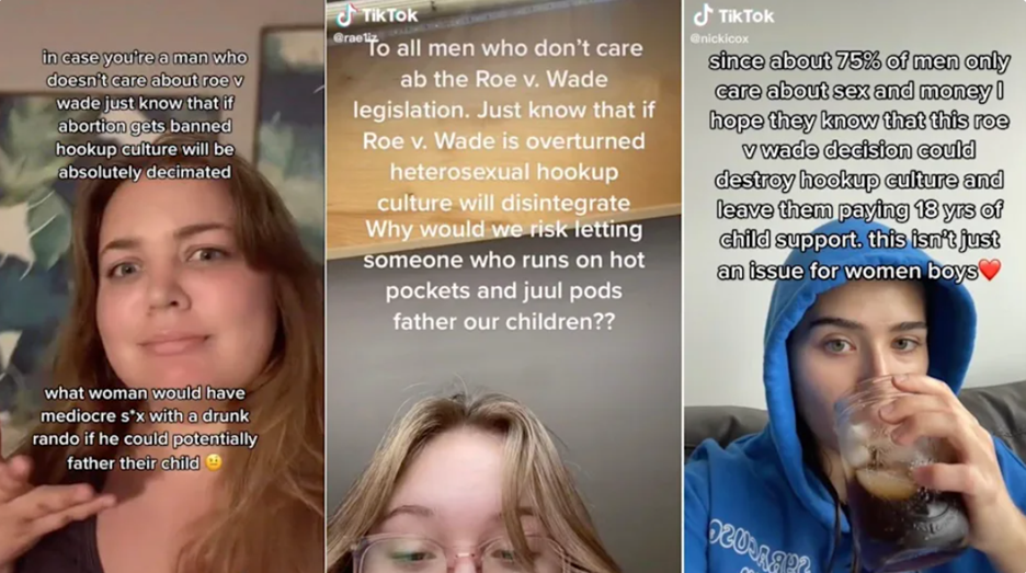 Tiktok users warn that if Roe goes, "hookup culture will be decimated" (and other stories)