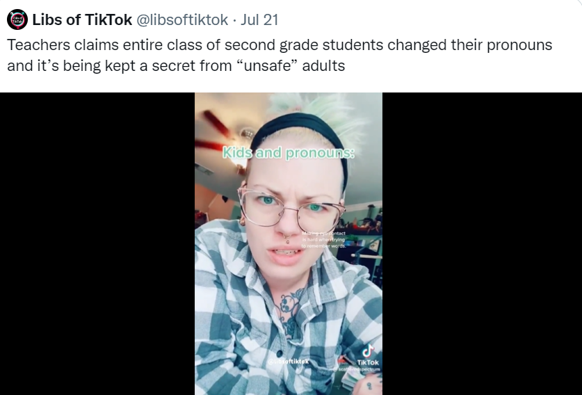 Teacher claims her entire second-grade class is transgender or gender fluid (& other stories)