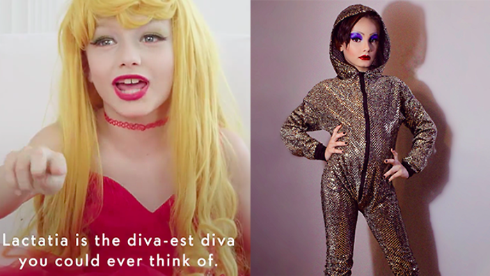 CBC promotes 9-year-old "drag kid" who sells "merch" at a Montreal sex shop
