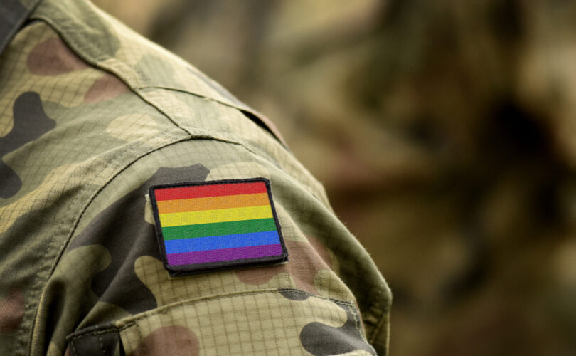 Rainbow,Flag,(lgbt,Movement),On,Military,Uniform.,Integration,Of,Homosexuals