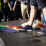 Warsaw/poland,-,August,16,,2020:,Men,Trampling,The,Lgbt,Flag